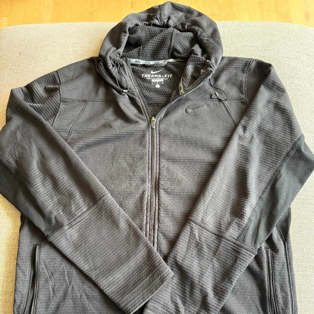 MENS NIKE THERMA-FIT FULL-ZIP HOODIE